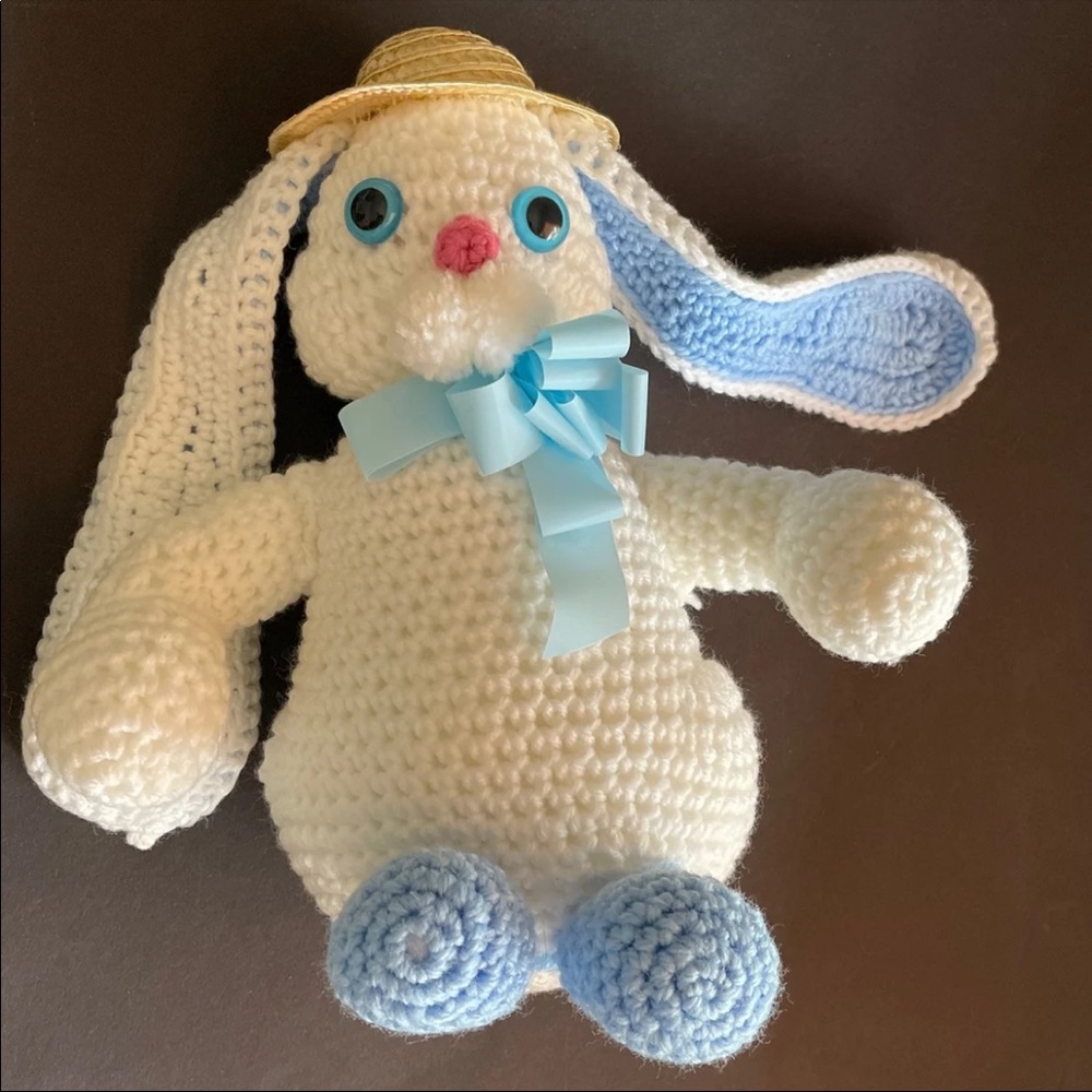 Homemade Crochet Bunny Plush